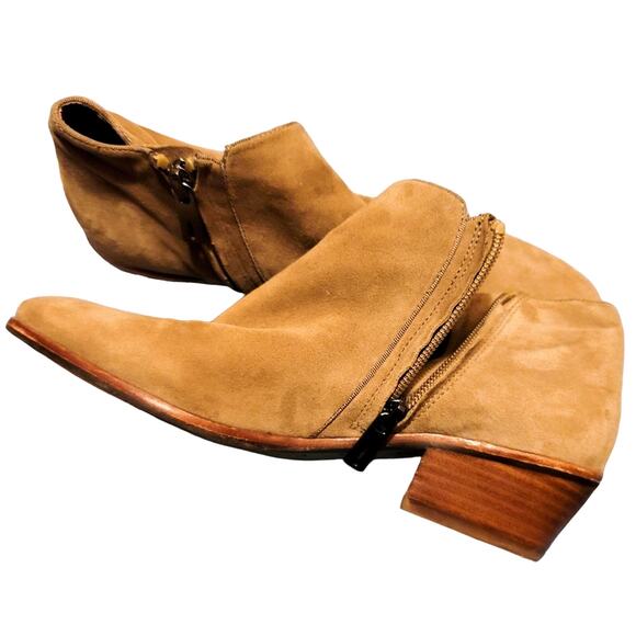 Sam Edelman putty/taupe Petty suede side zip Chelsea booties size 6 - Picture 6 of 16
